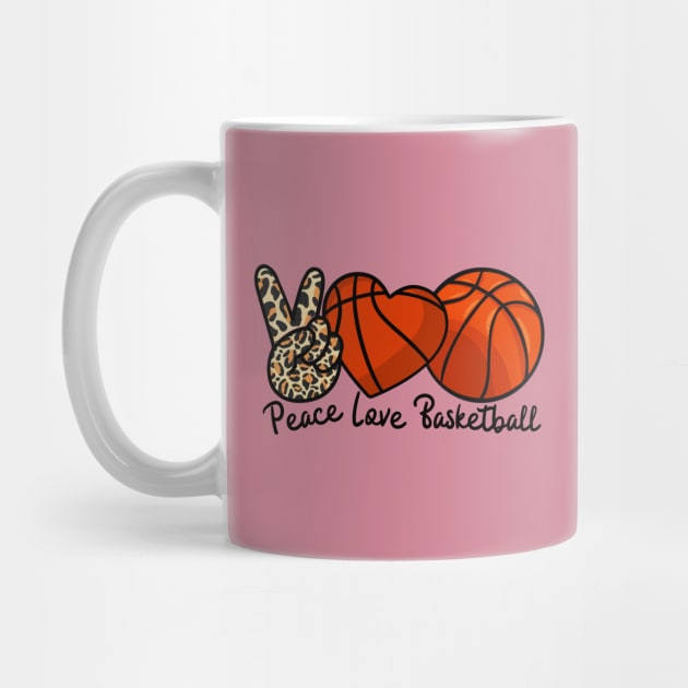 Peace Love And Basketball by Illustradise